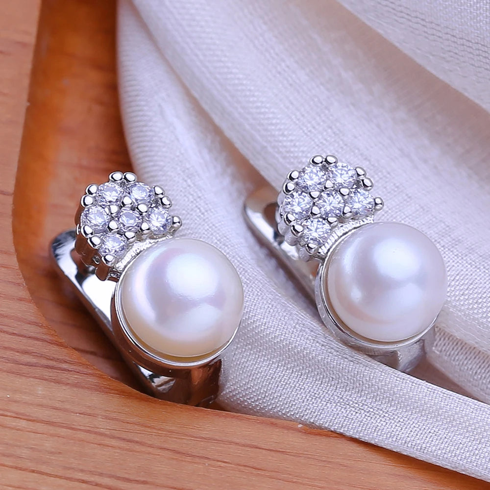 Personalized Pearl Stud Earrings