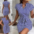 Women's Striped A-Line Dress
