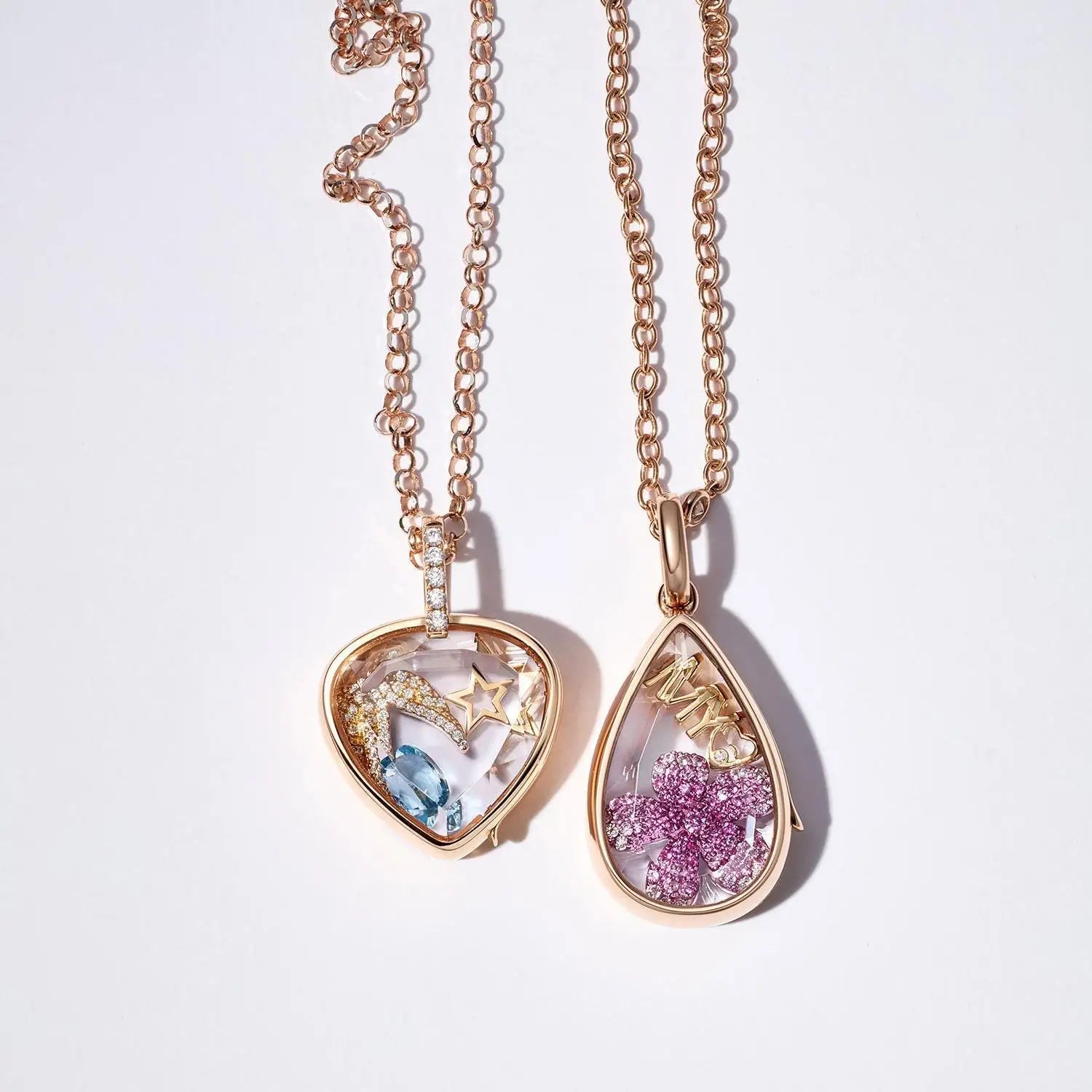 Neo Gothic Heart Pendant Necklace