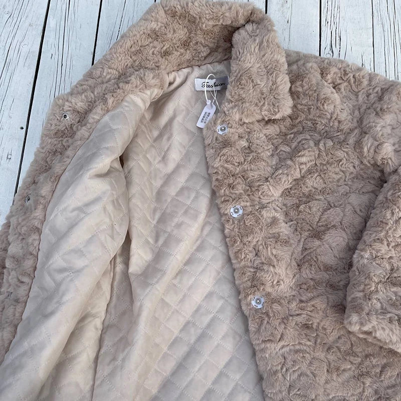 Women's Plush Faux Fur Jacket