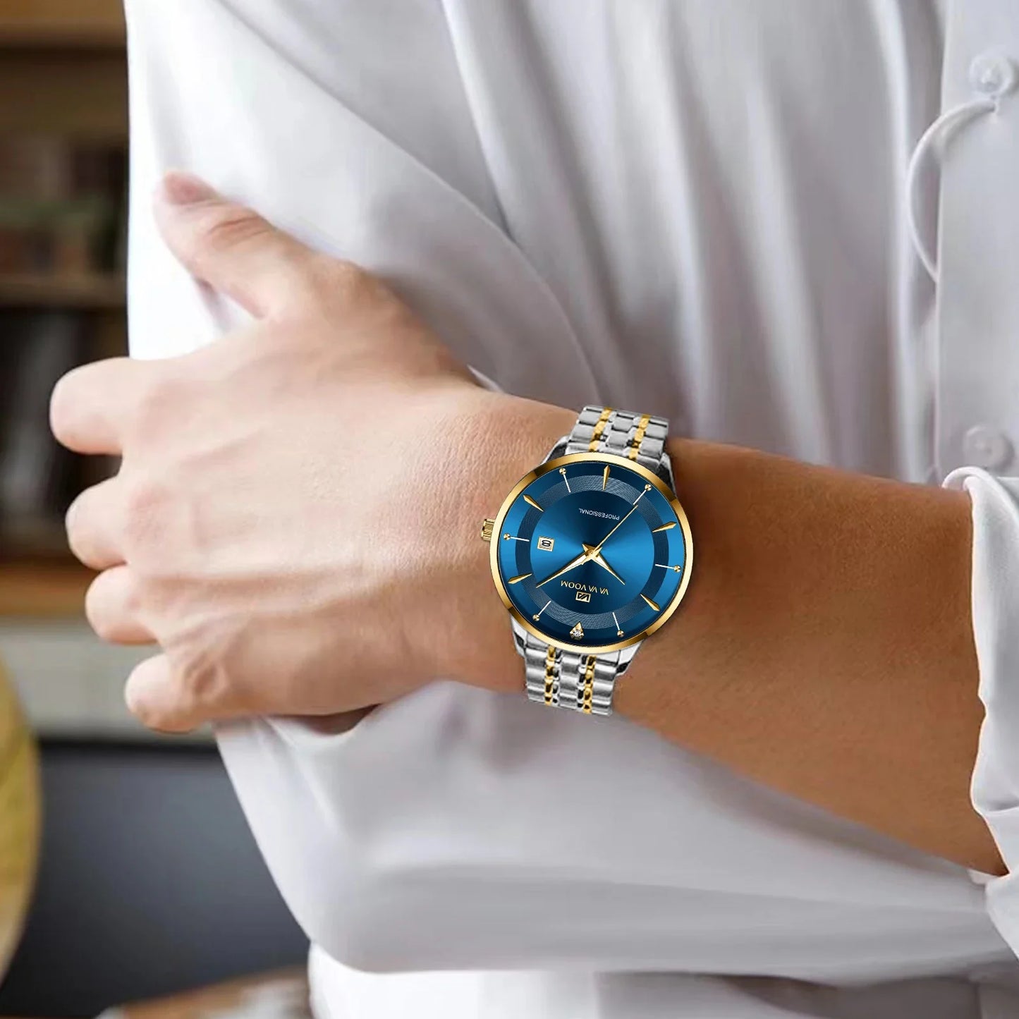 Luxury Rhinestone Men’s Watch