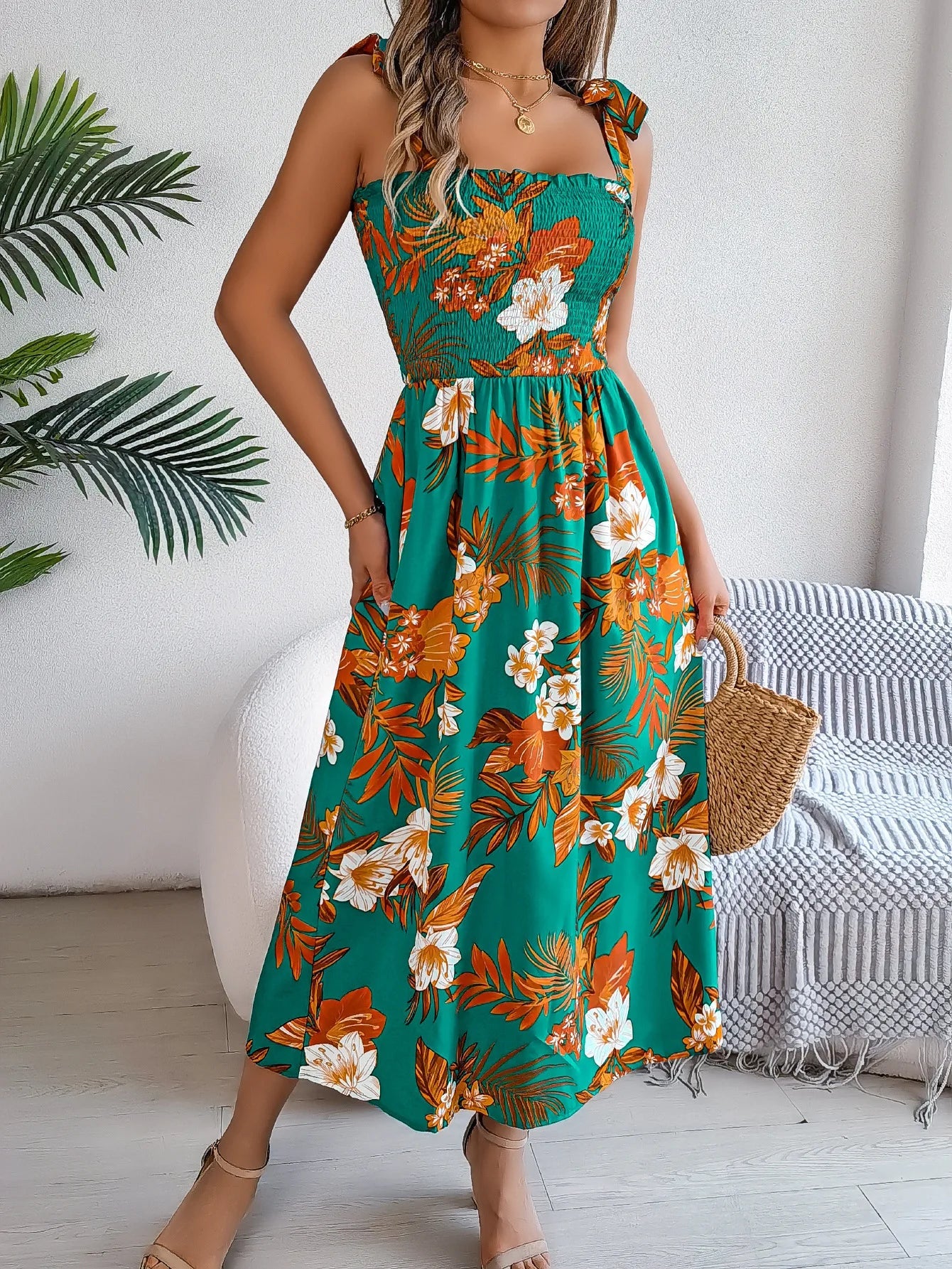 Summer Floral Maxi Dress