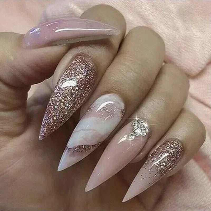 Finished False Nails Detachable Long