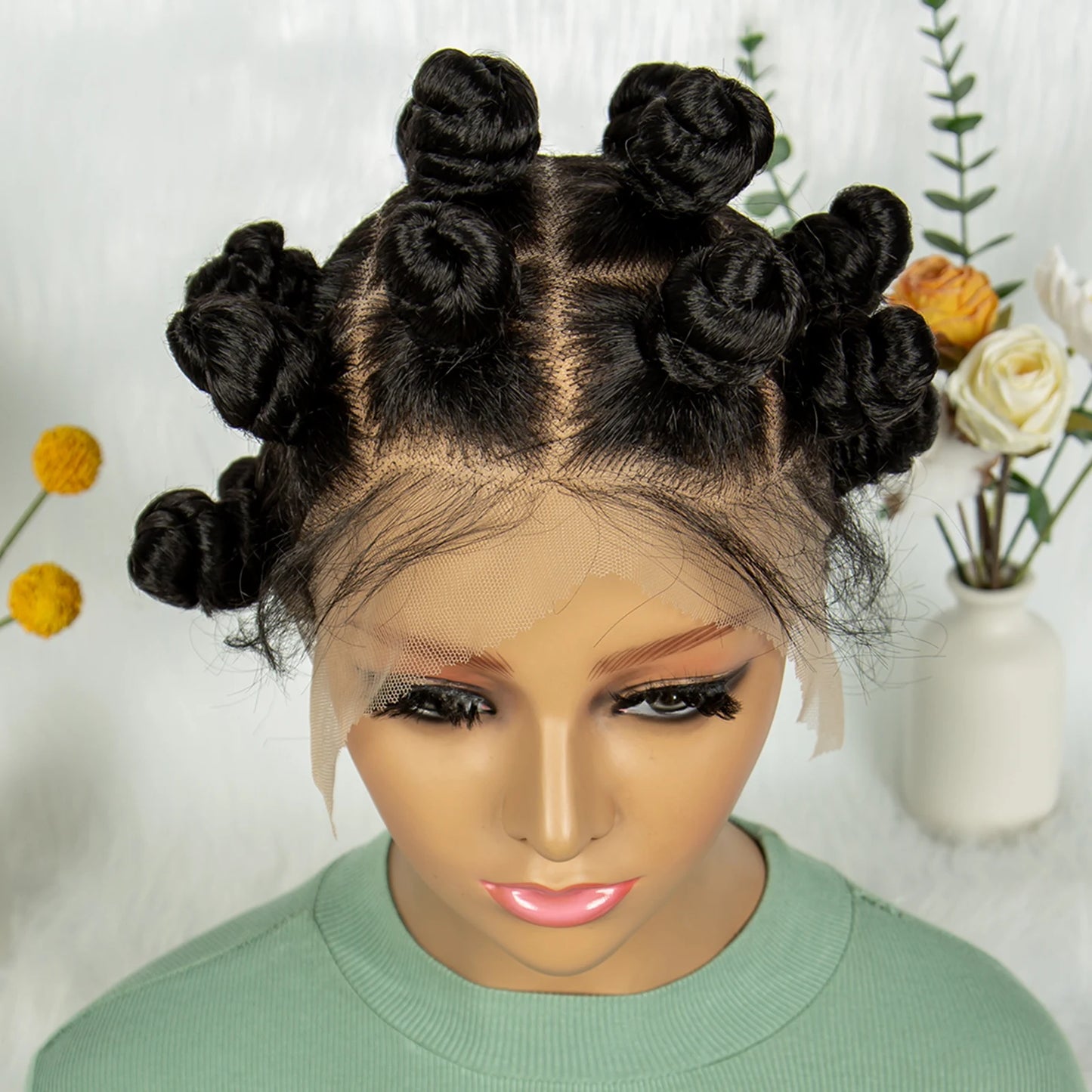 Synthetic Lace Braided Wig