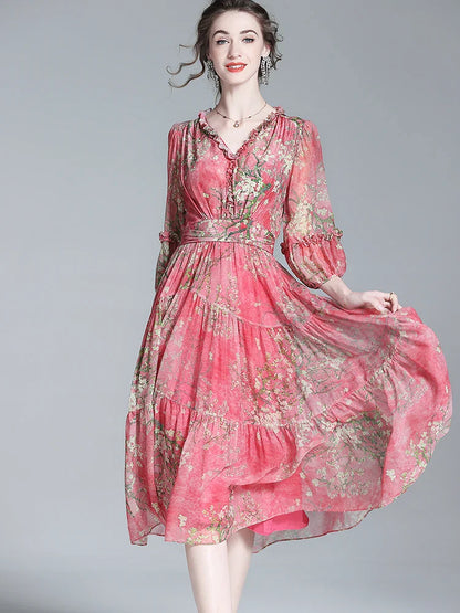 Boho Chiffon Summer Dress