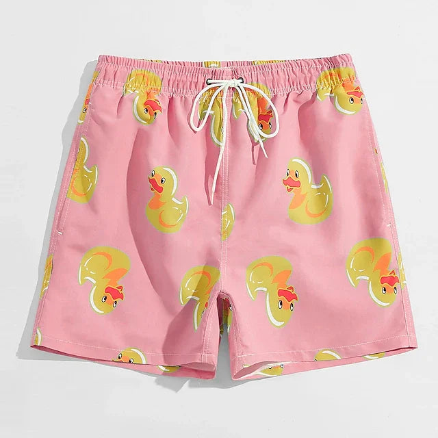 Funny Duck 3D Board Shorts