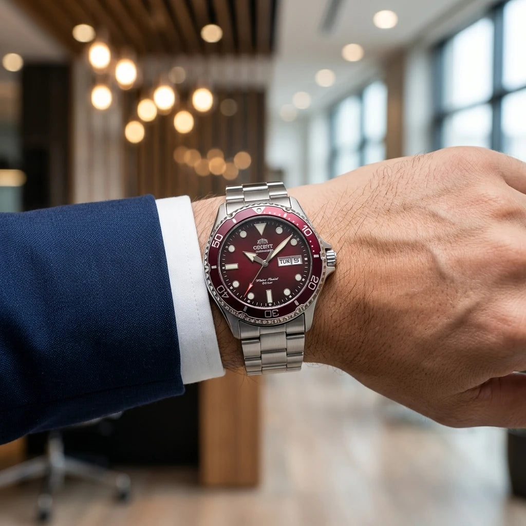 Orient 200M Steel Diving Watch