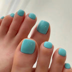 Full-Cover Nude Toe Nails