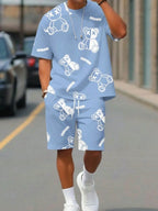 Bear Print Lightweight Summer Set