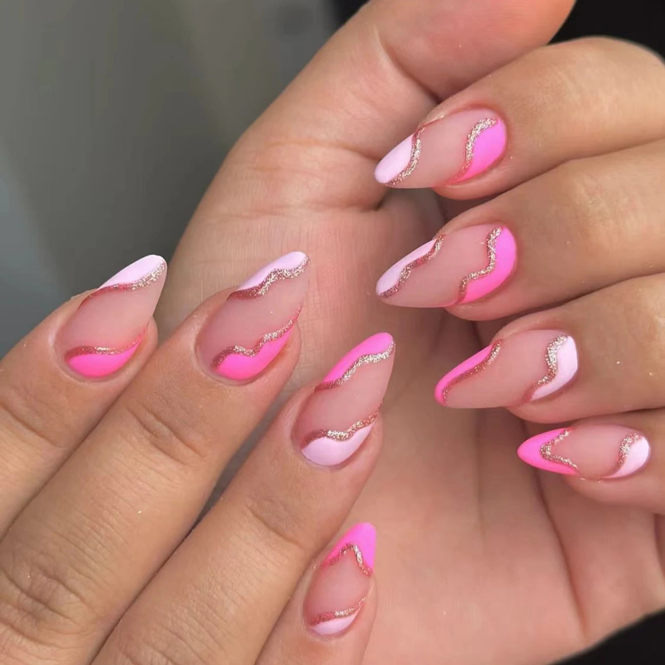 Almond Fake Nails Instantly Upgrade