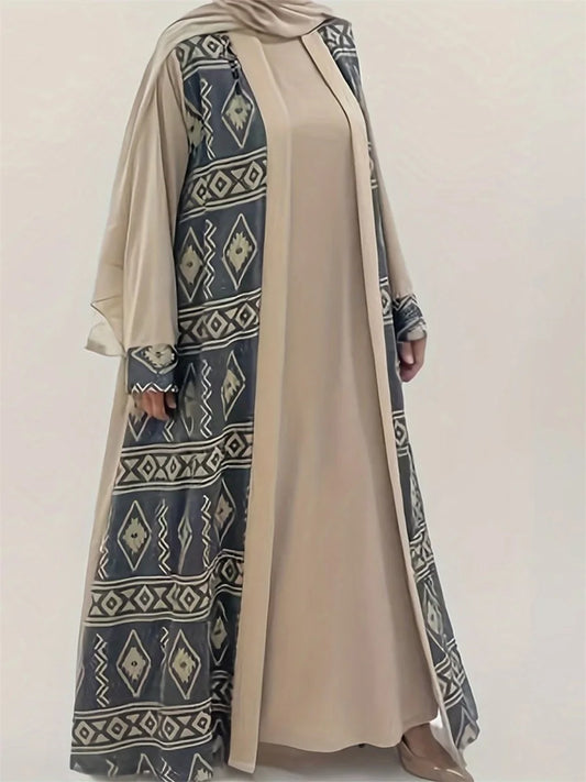 Elegant Floral Embroidered Abaya