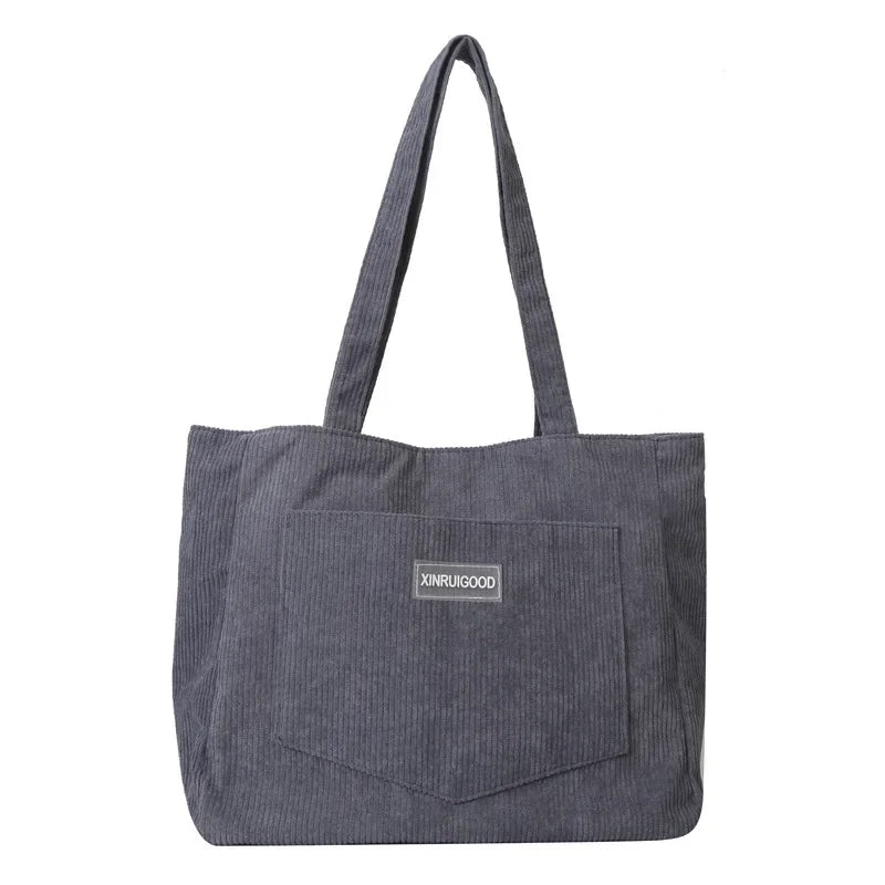 Large Corduroy Tote Bag