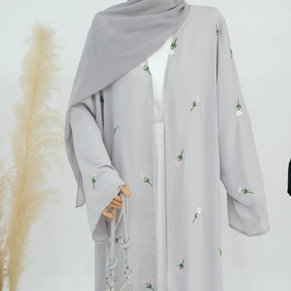 Floral Embroidery Long Abaya