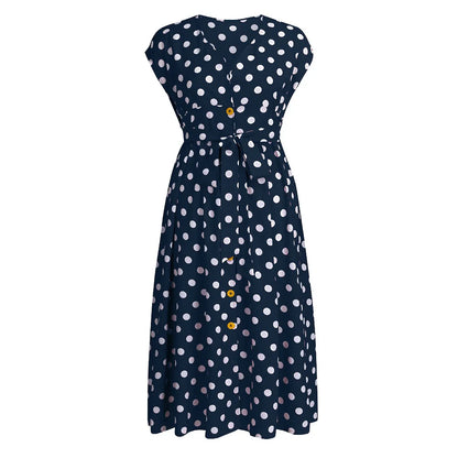 Plus Size Polka Dot Summer Dress