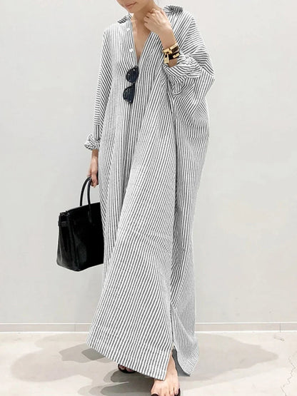 Stripe Printed Long Dress