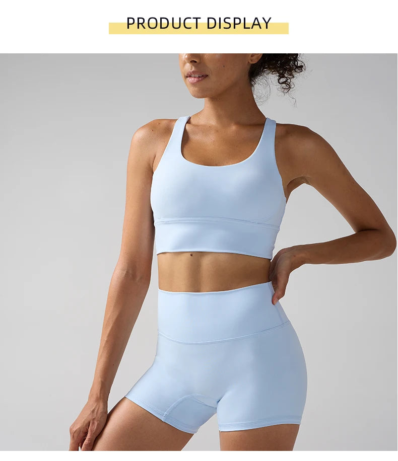 Essential Solid Sleeveless True-To-Size Fit Two-Piece Yoga Set