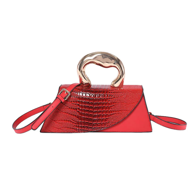 Designer Alligator Shoulder Bag