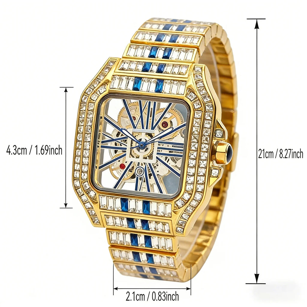 UNIGUET Hip-Hop Diamond Quartz Watch
