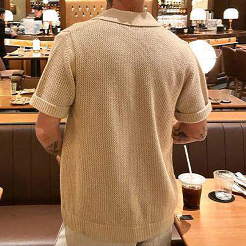 Solid Casual Knit Shirt