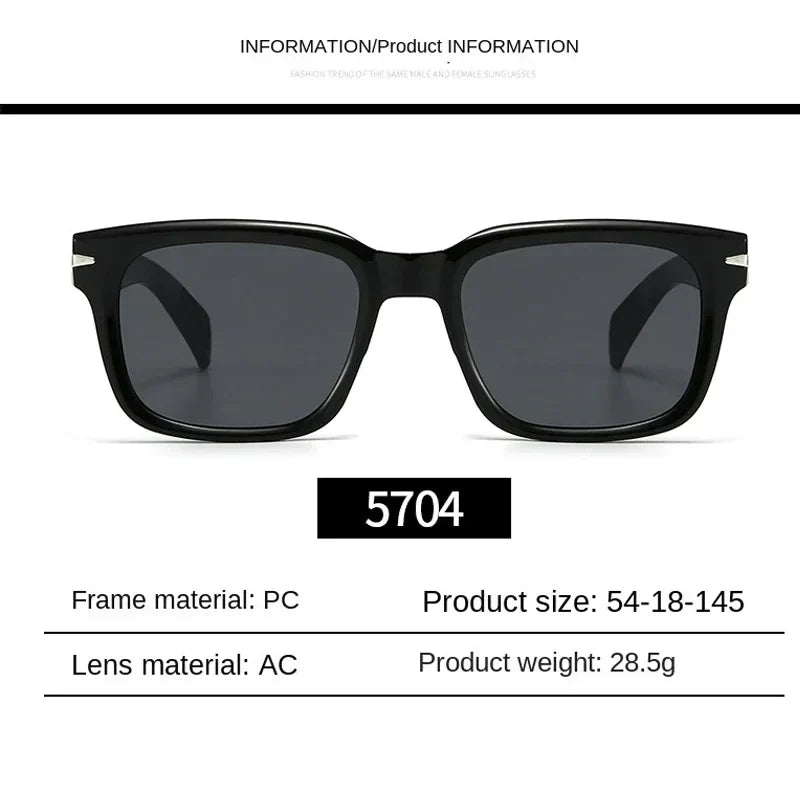 Retro square sunglasses