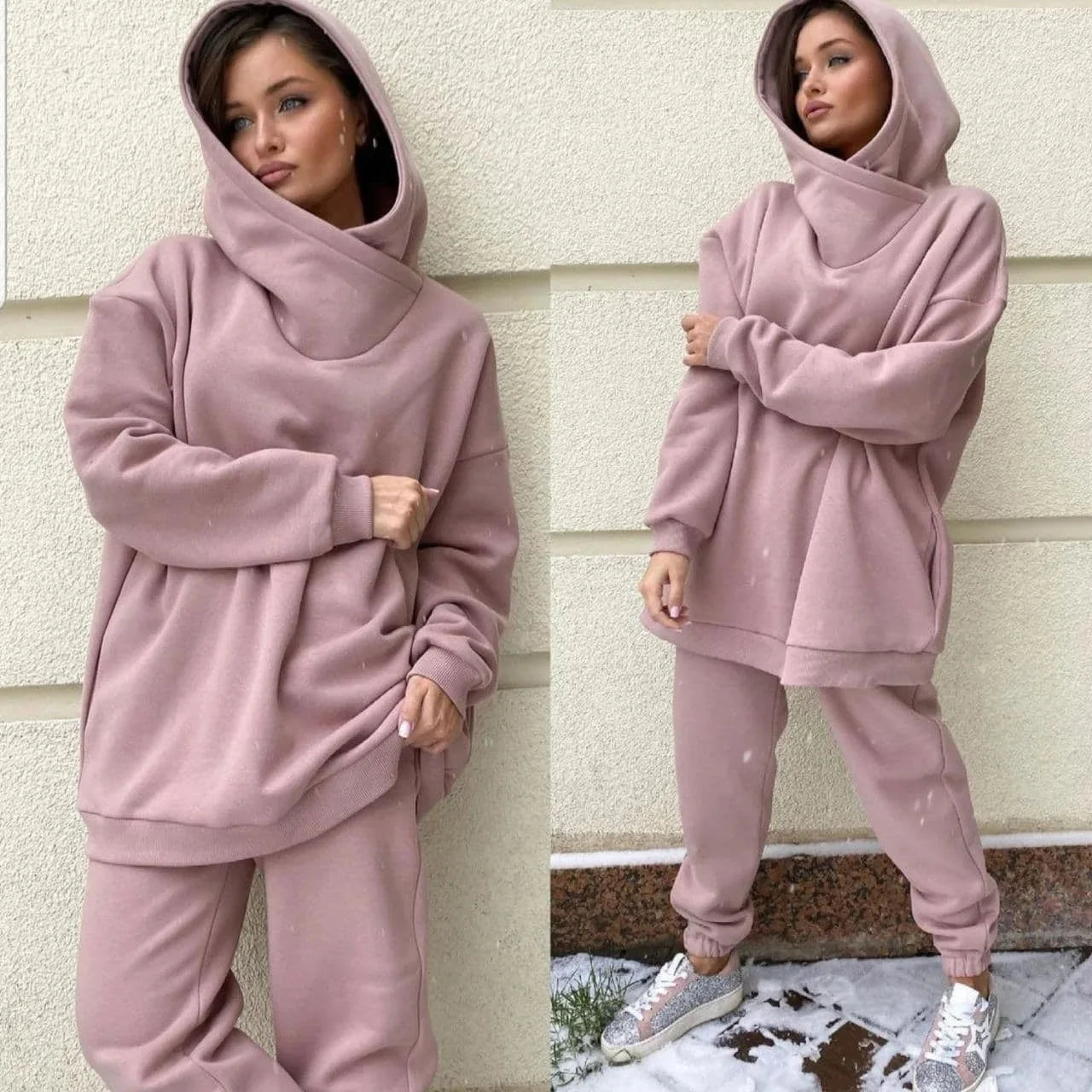 Winter Hooded Tracksuit Set