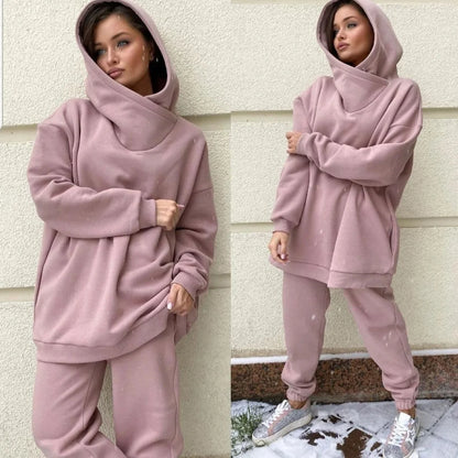Winter Hooded Tracksuit Set