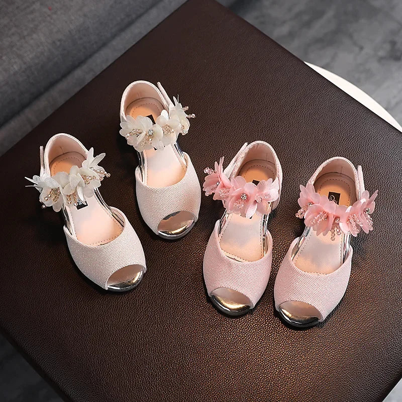 Kids Low Heel Party Pumps
