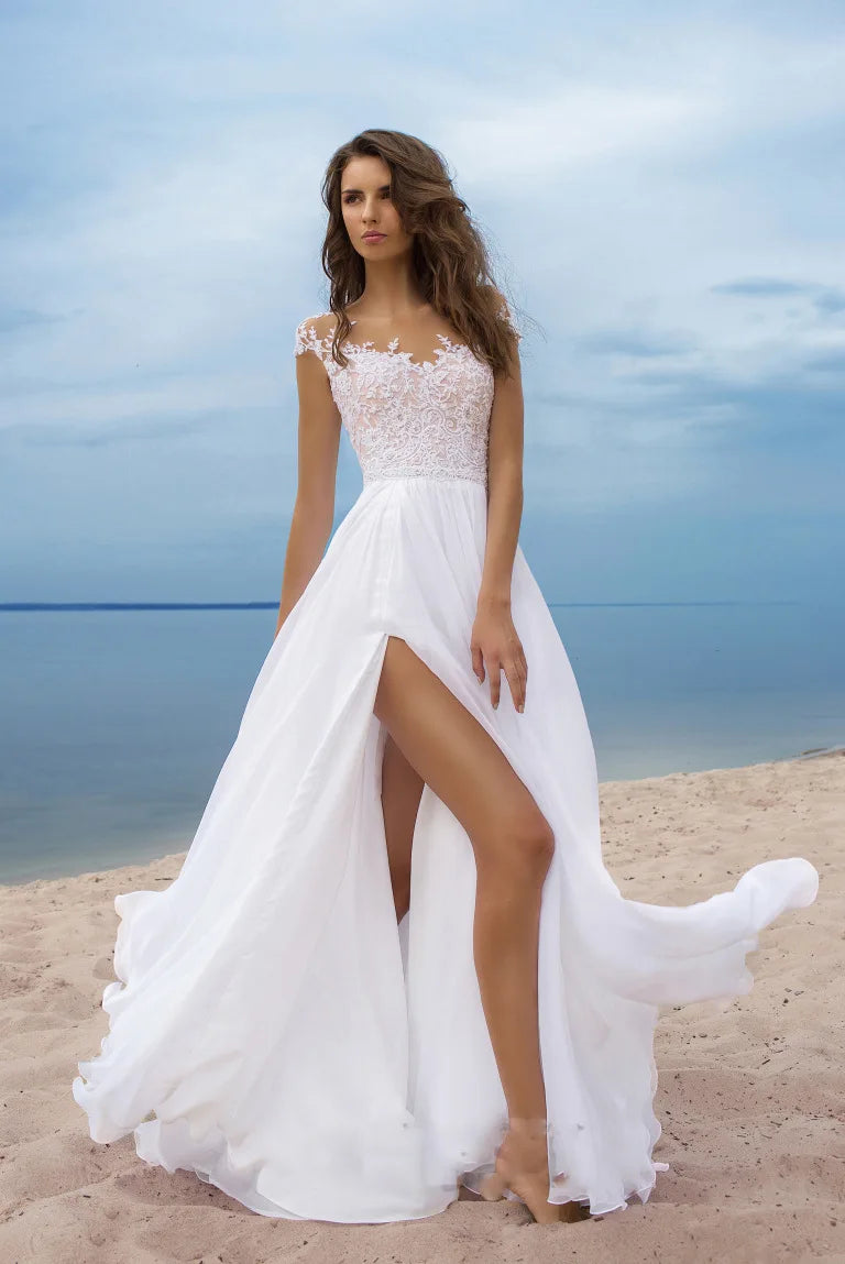 White Lace Cotton Sundress