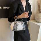 Snake Decor Crossbody Bag