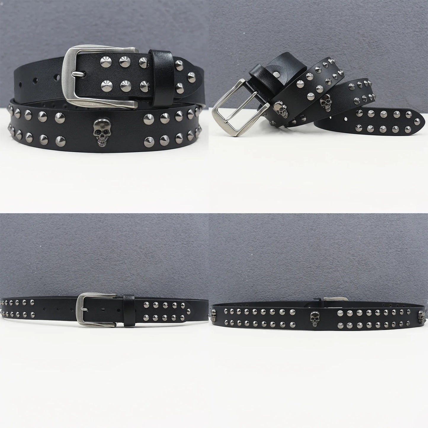 Heavy duty leather belt