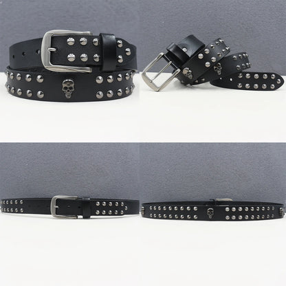 Heavy duty leather belt