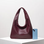 PU Half Moon Shoulder Bag