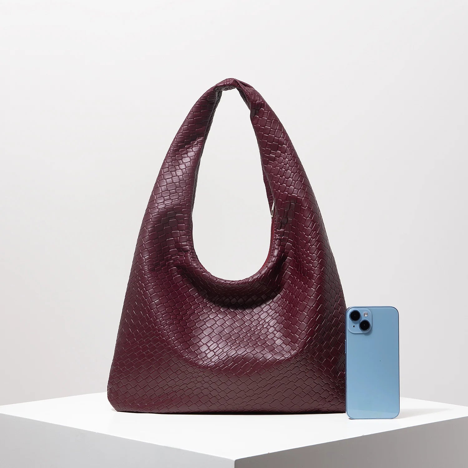 PU Half Moon Shoulder Bag