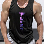 Bull Logo Print Tank Top
