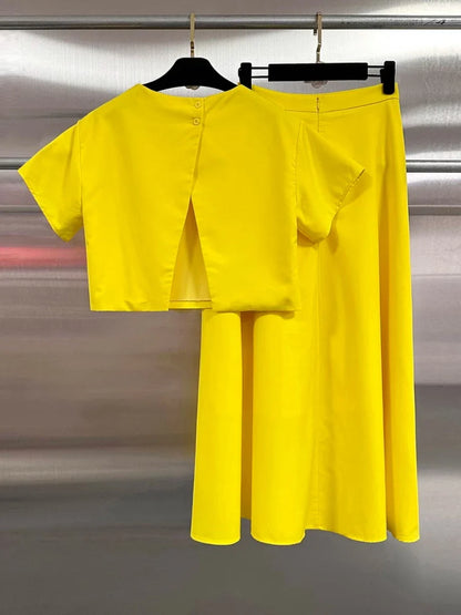 Yellow Spliced Summer Set