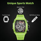 ONOLA Tonneau Silicone Quartz Watch