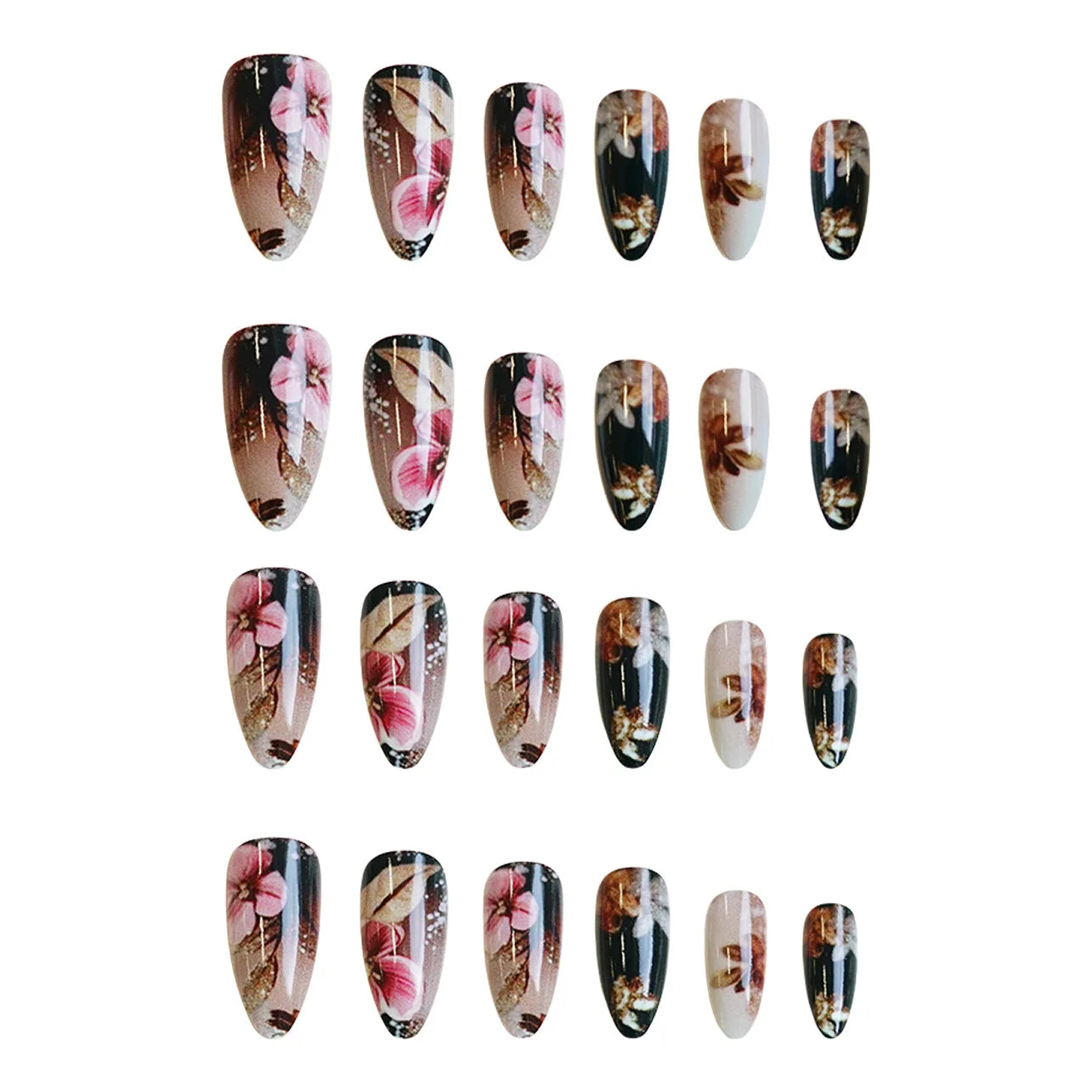 set Medium long fake nails