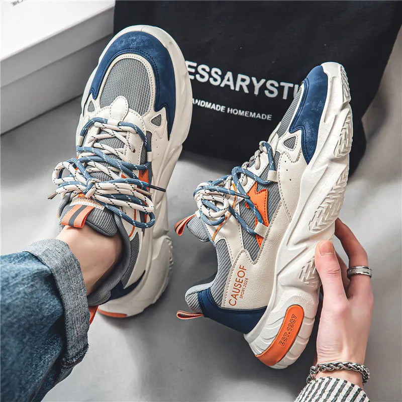 Streetwear Mesh Platform Spring Sneakers