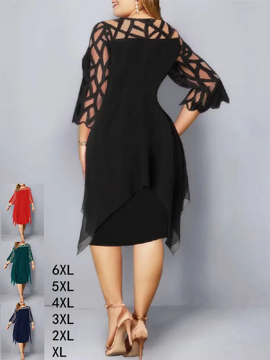 Plus Size Curvy Midi Dress