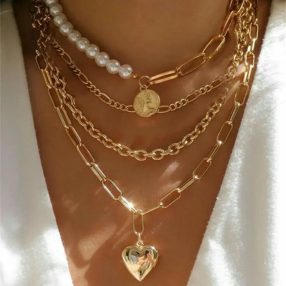 Multilevel Hip Hop Necklace