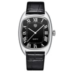 RollsTimi Oval Leather Quartz Watch