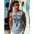 Monster Print Graphic Tank Top