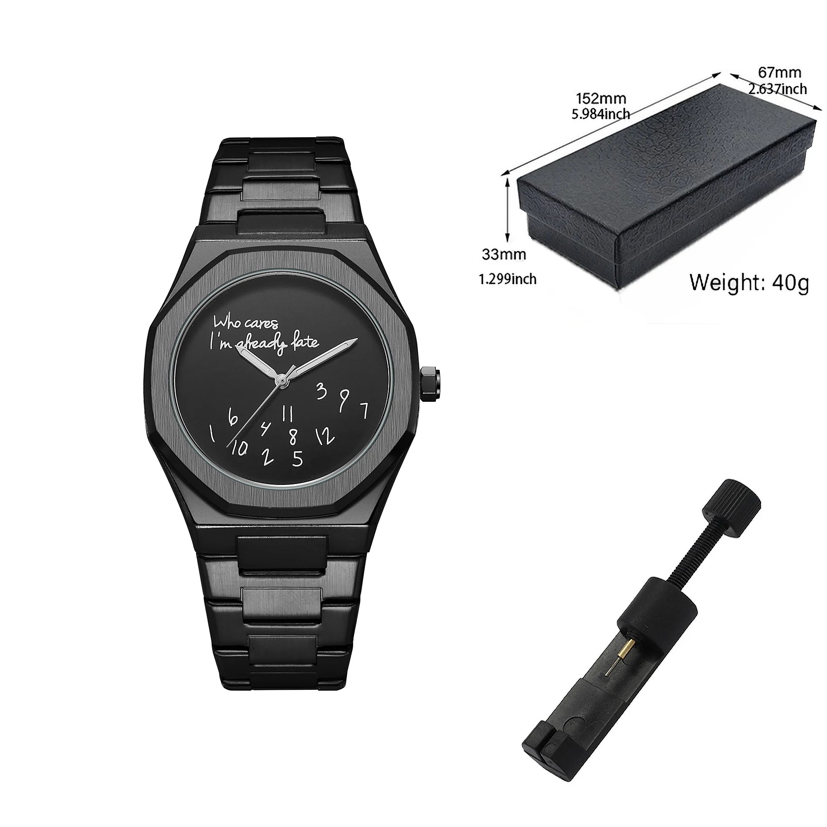MOBANGTUO Arabic Digital Steel Watch