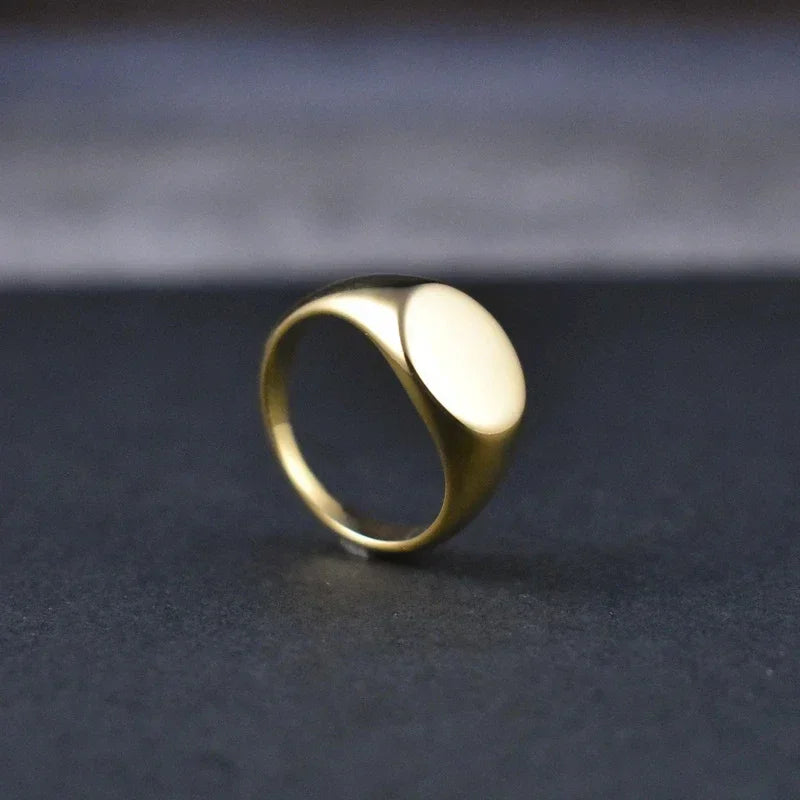 SANGSY Gold-Plated Signet Ring