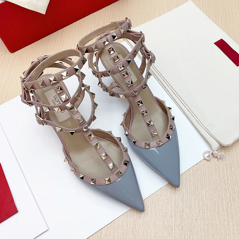 Lace-Up Ankle-Strap Sandals