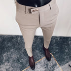Slim Fit England-Style Suit Trousers