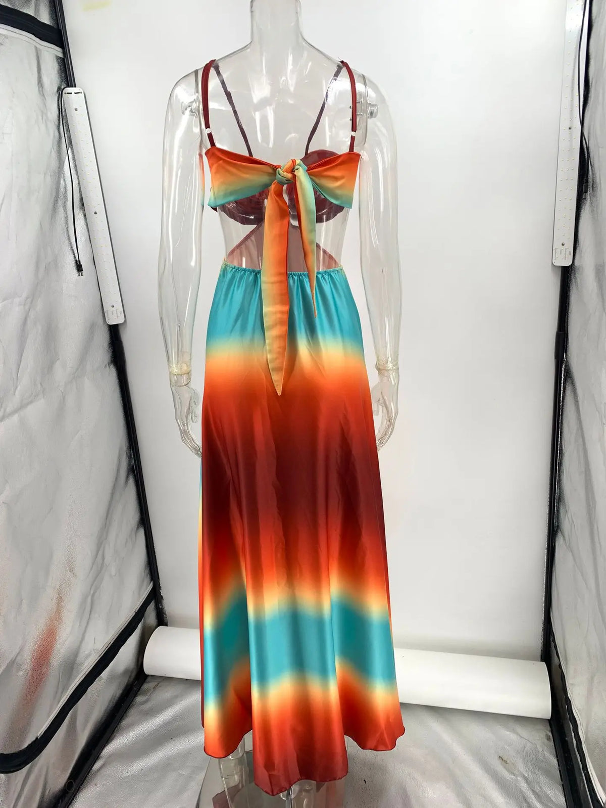 Gradient Tie-Dye Beach Dress
