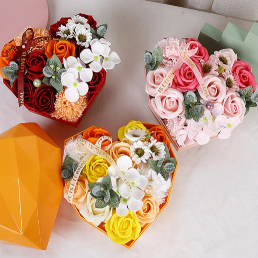 Heart Soap Roses