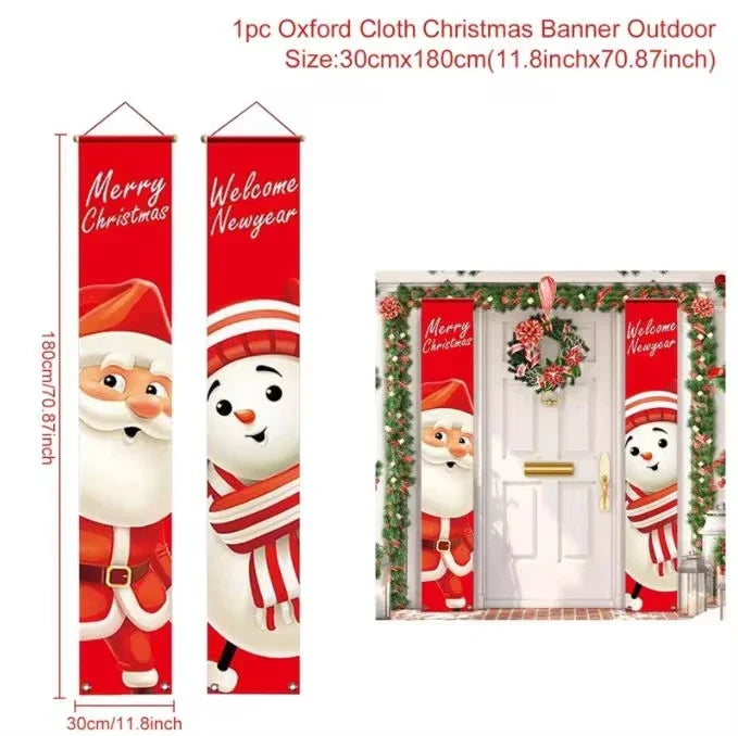 Christmas Hanging Door Banner