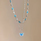 Crystal Butterfly Choker Chain